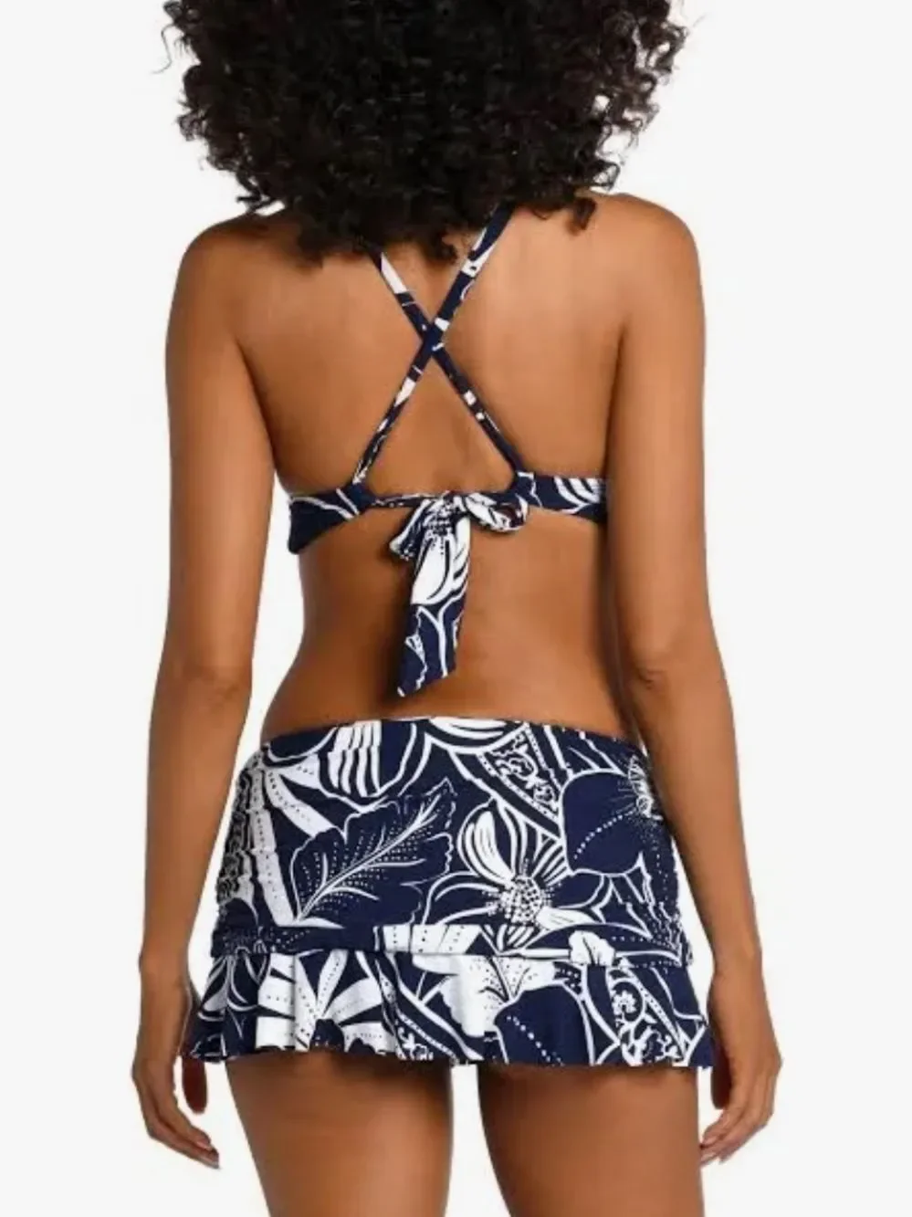 La Blanca Womens  Playa High Neck Bikini Top, Blue $83